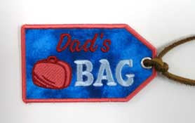Dad's Bag Luggage Tag (In-the-Hoop)