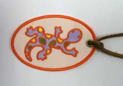 Gecko Luggage Tag (In-the-Hoop)