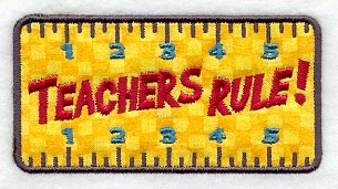 Teachers Rule! Magnet (In-the-Hoop)