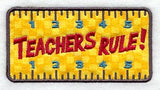 Teachers Rule! Magnet (In-the-Hoop)