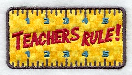 Teachers Rule! Magnet (In-the-Hoop)
