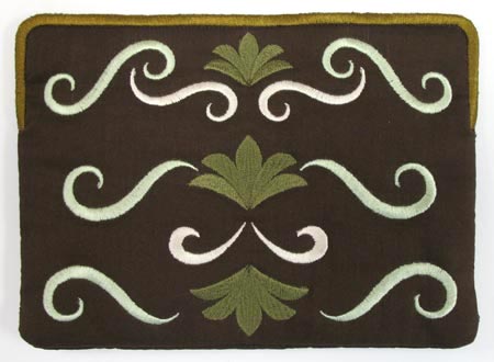 Art Nouveau Fans and Scrolls Sunglasses Case (In-the-Hoop)