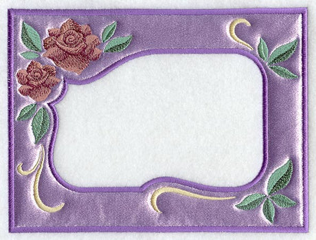 Art Nouveau Roses Photo Frame (In-the-Hoop)
