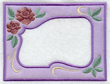 Art Nouveau Roses Photo Frame (In-the-Hoop)