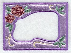 Art Nouveau Roses Photo Frame (In-the-Hoop)