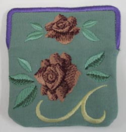 Art Nouveau Roses Photo Coin Purse (In-the-Hoop)