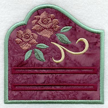 Art Nouveau Roses Photo Notepad Holder (In-the-Hoop)