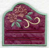 Art Nouveau Roses Photo Notepad Holder (In-the-Hoop)