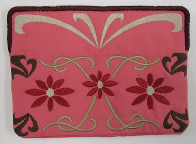 Art Nouveau Flowers Sunglasses Case (In-the-Hoop)