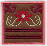 Art Nouveau Flowers Notepad Holder (In-the-Hoop)