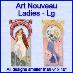 A Art Nouveau Ladies Design Pack