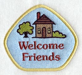 Welcome Friends Magnet (In-the-Hoop)