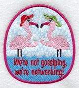 Networking Flamingos Magnet (In-the-Hoop)