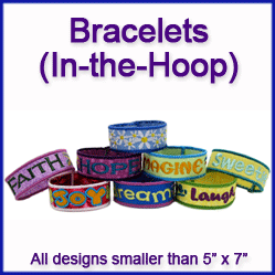 A Bracelets (In-the-Hoop) Design Pack