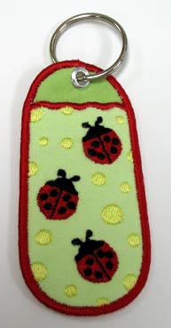 Ladybug Keychain - with Pocket (In-the-Hoop)