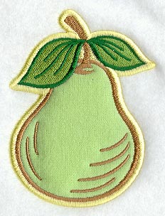 Pear Magnet (In-the-Hoop)