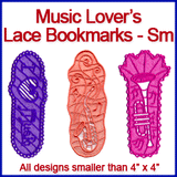 A Music Lover's Bookmark (Lace) Design Pack