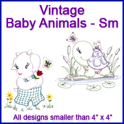 A Vintage Baby Animals Design Pack