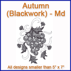 A Autumn Blackwork Design Pack
