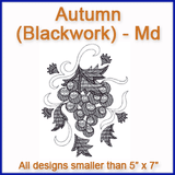 A Autumn Blackwork Design Pack