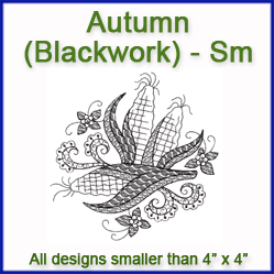 A Autumn Blackwork Design Pack