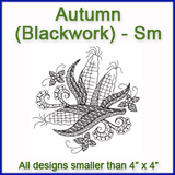 A Autumn Blackwork Design Pack