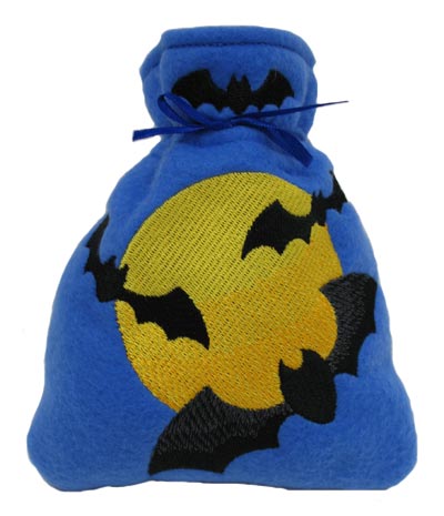 Bats and Moon Drawstring Bag (In-the-Hoop)
