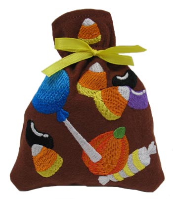 Halloween Candy Drawstring Bag (In-the-Hoop)