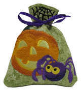 Jack-o-Lantern and Spider Drawstring Bag (In-the-Hoop)
