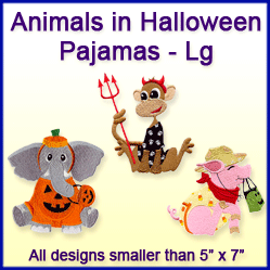 A Animals in Halloween Pajamas Design Pack
