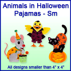 A Animals in Halloween Pajamas Design Pack