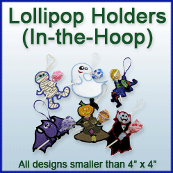 A Lollipop Holders (In-the-Hoop) Design Pack