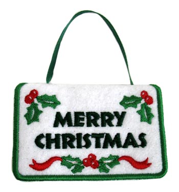 Merry Christmas Gift Card Holder (In-the-Hoop)
