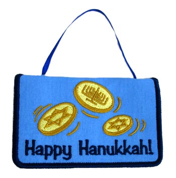 Happy Hanukkah Gift Card Holder (In-the-Hoop)