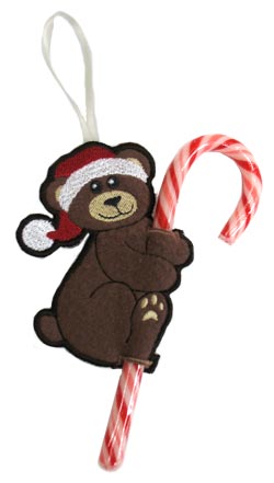 Hungry Bear Candy Cane Holder (In-the-Hoop)