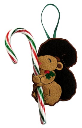 Hungry Squirrel Candy Cane Holder (In-the-Hoop)