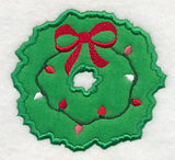 Christmas Wreath Magnet (In-the-Hoop)