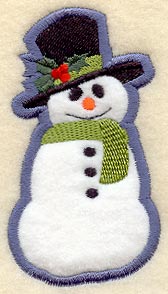 Snowman Magnet (In-the-Hoop)