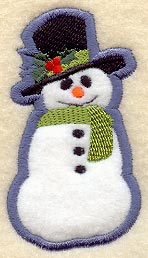 Snowman Magnet (In-the-Hoop)