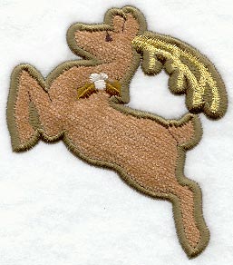Leaping Reindeer Magnet (In-the-Hoop)