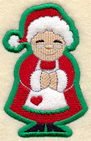Mrs. Claus Magnet (In-the-Hoop)