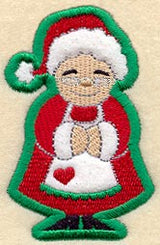 Mrs. Claus Magnet (In-the-Hoop)
