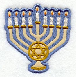 Menorah Magnet (In-the-Hoop)