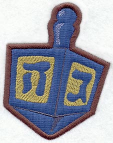 Dreidel Magnet (In-the-Hoop)
