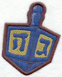 Dreidel Magnet (In-the-Hoop)