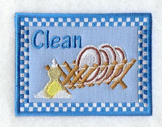 Dishes – Clean (Magnet) (In-the-Hoop)