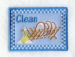 Dishes – Clean (Magnet) (In-the-Hoop)