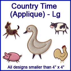 A Country Time (Applique) Design Pack