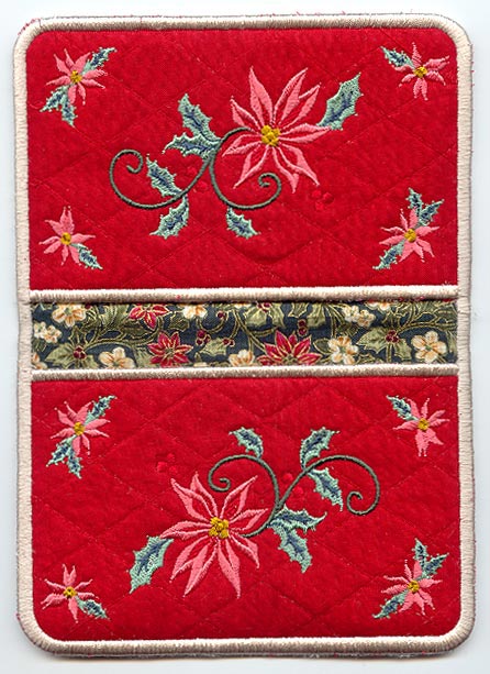 Poinsettia Pot Holder (In-the-Hoop)