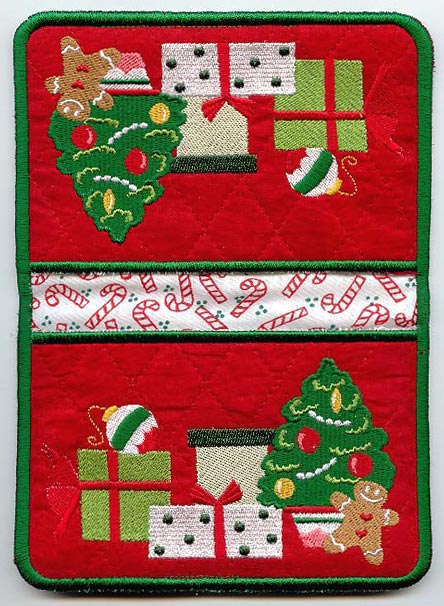 Christmas Gifts Pot Holder (In-the-Hoop)